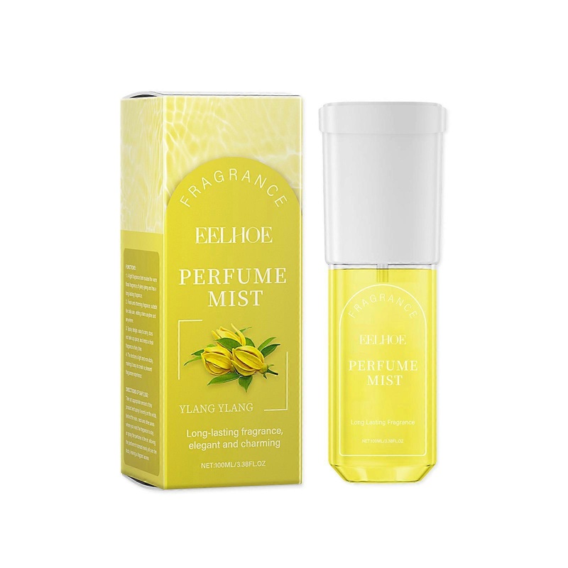 Ylang Ylang Evening Body Perfume Spray – Light, Non-Oily Natural Fragrance with Tuberose & Ylang Ylang Extracts, 100ml Long-Lasting, Elegant Scent for