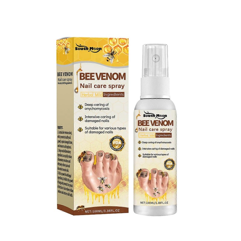 1-3pcs BeeVenom Ash Nail Spray Ash Nail Rotten Nail Foot Moisturizing Clean Spray 100ml