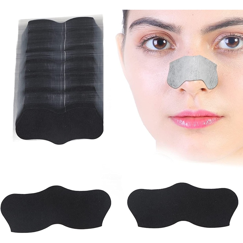 Bamboo Charcoal Acne Blackhead Nose Strips Nose Strips Purifying Mask for Face & Nose and Pore Blackhead Removal