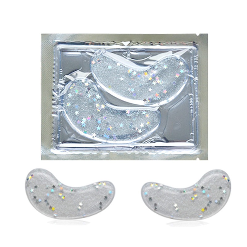 Wholesale Glitter Collagen Under Eye Gel Pads Mask for for Puffy Eyes Dark Circles Wrinkles