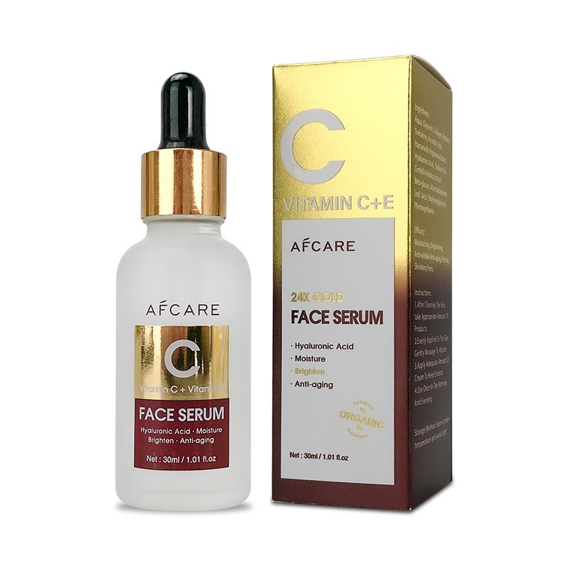Anti Wrinkle Face Serum Silicone-Free Anti-Aging Moisturizer Organic Vegan Centella 24K Gold Hyaluronic Acid