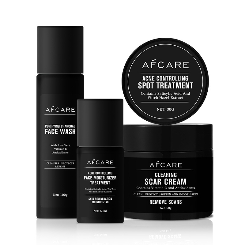 Wholesale Men’s Skin Cream Set No Parabens Moisturizing Refreshing Salicylic Acid Organic Skin Care Set Men
