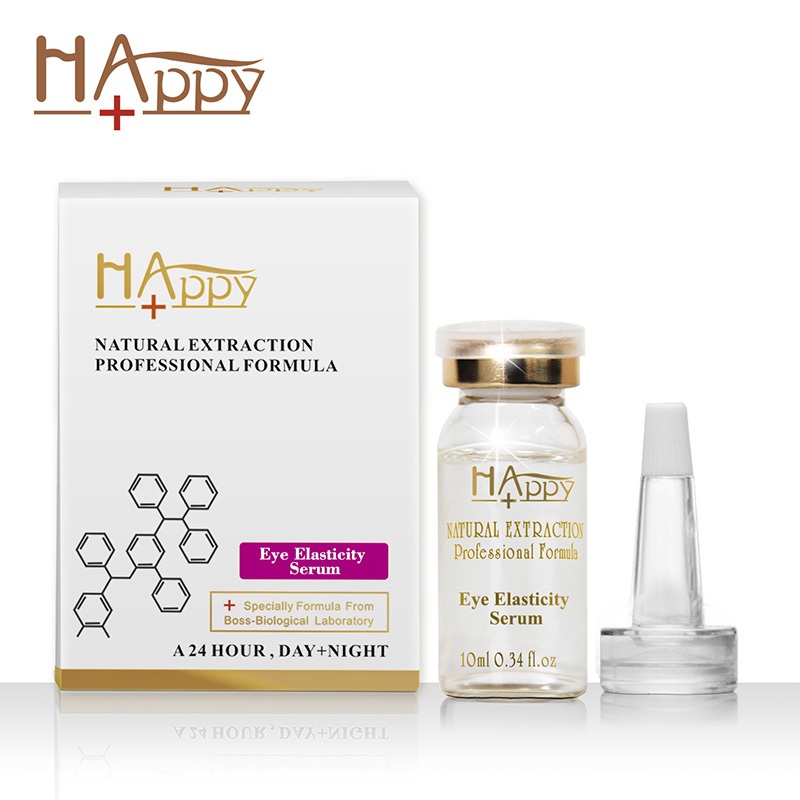 Anti Wrinkle Happy+ Eye Elasticity Serum for Circle Anti Aging Dark Circles Fine Lines Bags Under The Eyes Private Label Face Serum
