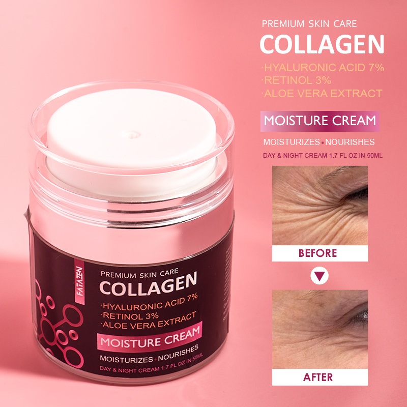 Anti-Wrinkle Restores Skin Elasticity Pore Shrinking Firming Brightening Skin Collagen Cream