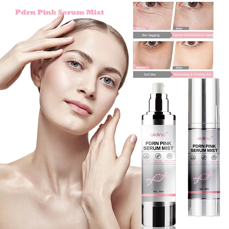 99% Pdrn Pink Serum Skin Care Deep Hydration Tender Skin Illuminating Glowing Skin Stem Cell Regeneration Pdrn Pink Serum Mist
