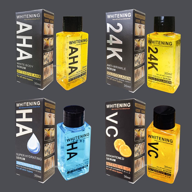 30ml Skin Care Beauty Whitening Face & Body Serum Brightening Moisturizing Aha Vitamin C Hyaluronic Acid Glowing Serum