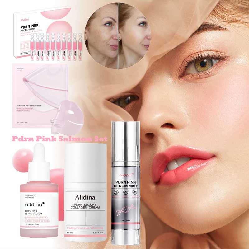 2025 Hot Sale Korean Salmon Pdrn Series Pink Face Mask Anti-Aging Peptide Serum Pdrn Pink Peptide Toner Peptide Niacinamide Mist