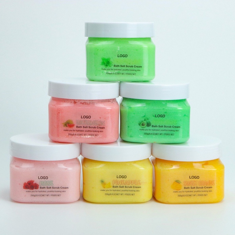 Wholesale Body Scrub Exfoliate Skin Whitening Flower Cleaning Face and Body Scrub