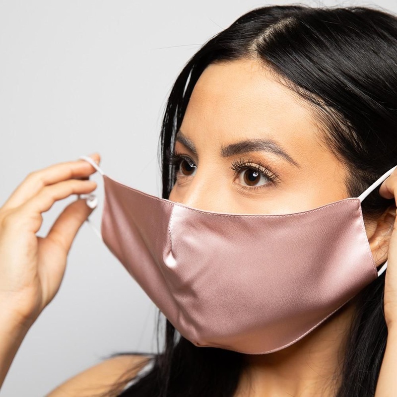 16mm Silk Satin Facemasks with Custom Brand