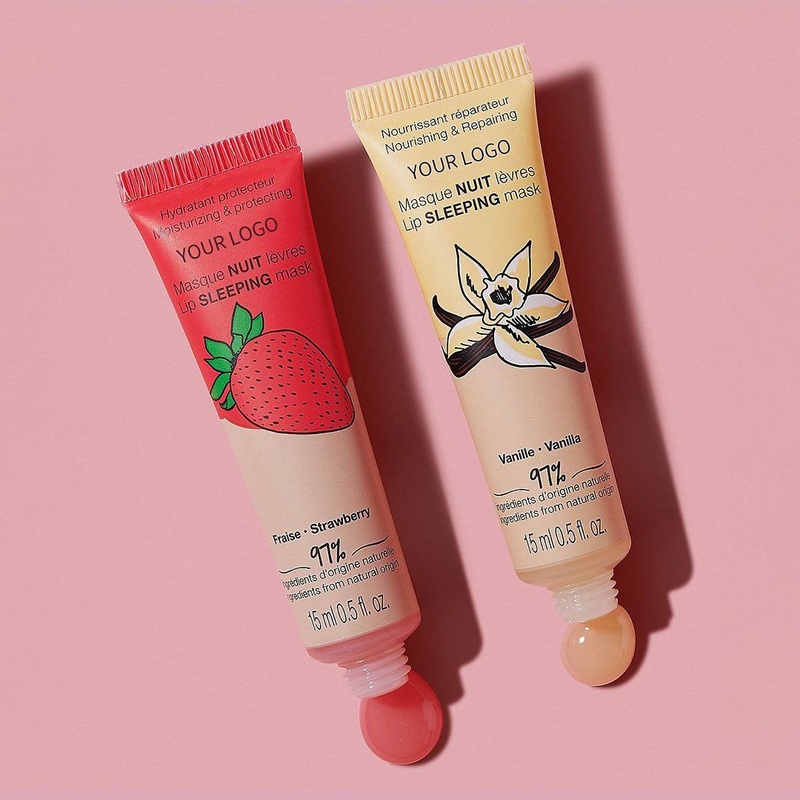 Wholesale Vegan Vanilla Organic Natural Hydrating Nourished Lip Mask Sleeping
