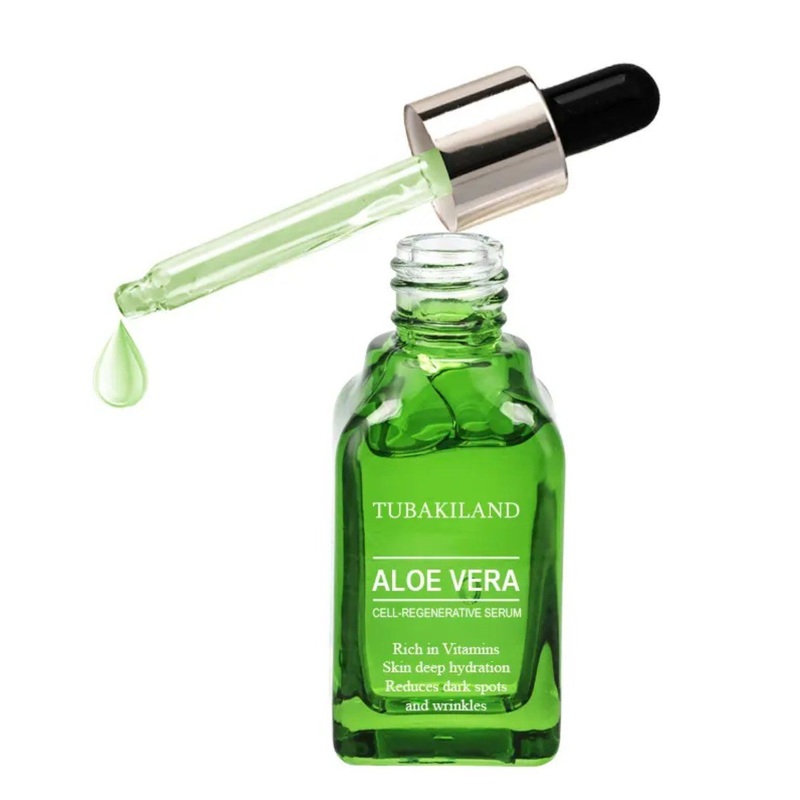 30ml Vera Hydrating Whitening Skin Repairing Brightening Glass Dropper Bottle Face Serum