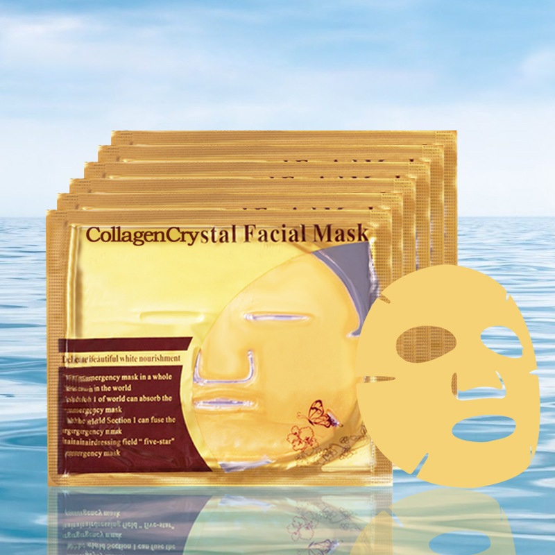 Amazon Hot Selling Repairing Moisturing Golden Collagen Luxury Sleeping Facial Mask