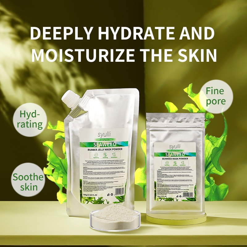 Wholesale Premium Rubber Mask Antioxidant Pore Shrinking Natural Seaweed Jelly Mask Powder
