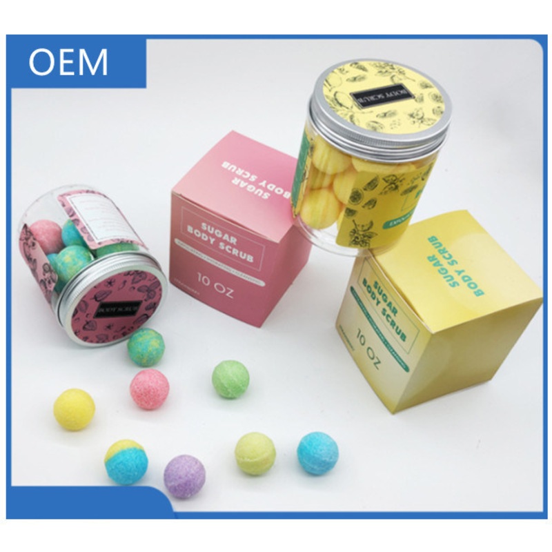Wholesale New Organic Nourish Round Shape Moisturizing Mini Scrub Exfoliating Sugar Body Scrub Ball
