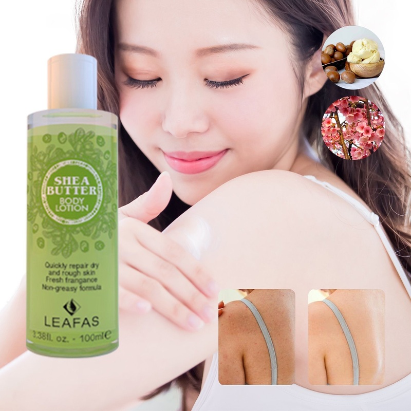 Wholesale OEM 100ml Organic Private Label Best Skin Care Shea Butter Body Lotion