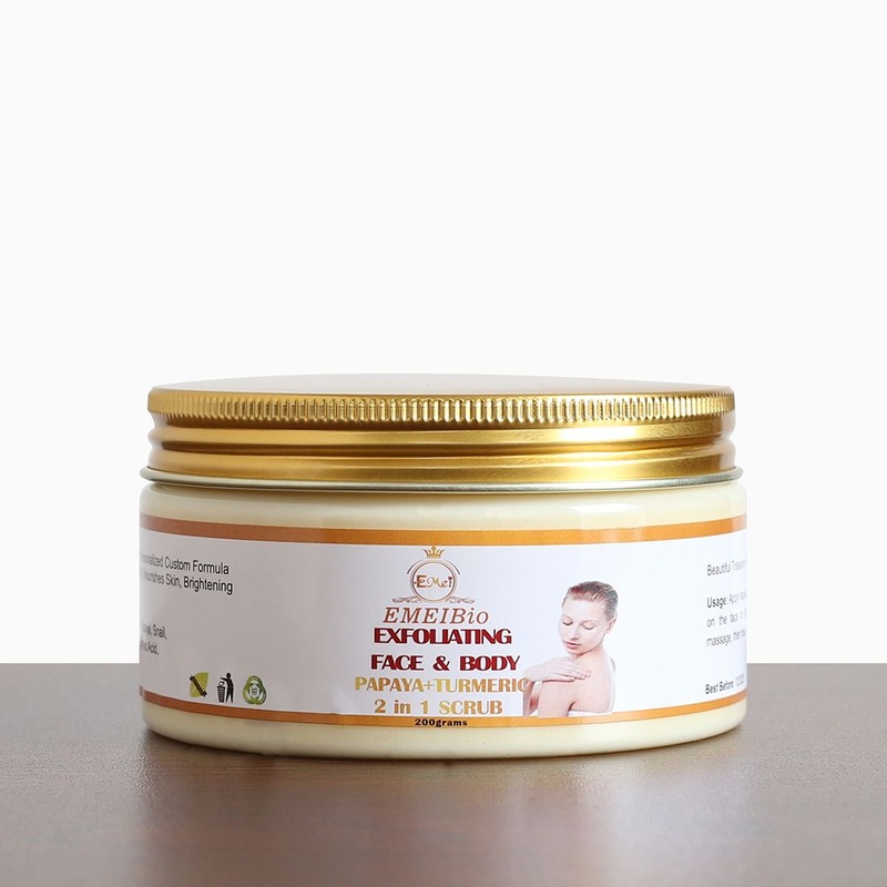 100% Natural Herbal Face Body Natural Papaya Cleansing Scrub Gel Papaya Skin Whitening Scrub