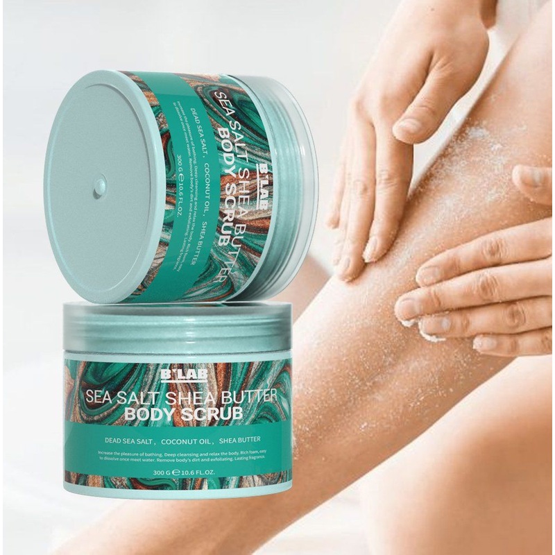 Wholesale Deep Cleansing and Relax Body Sea Salt Shea Butter Body Scrub