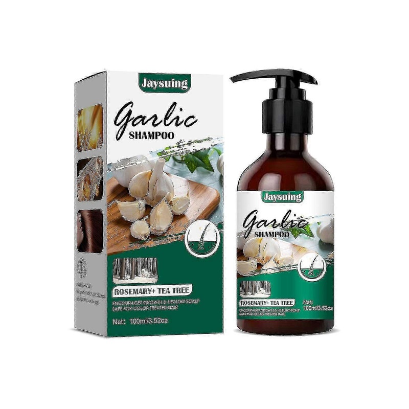 Jaysuing Garlic Shampoo Hair Itchy Anti-itching Anti-dandruff Shampoo Hair Growth Anti-fall Hair Growth –