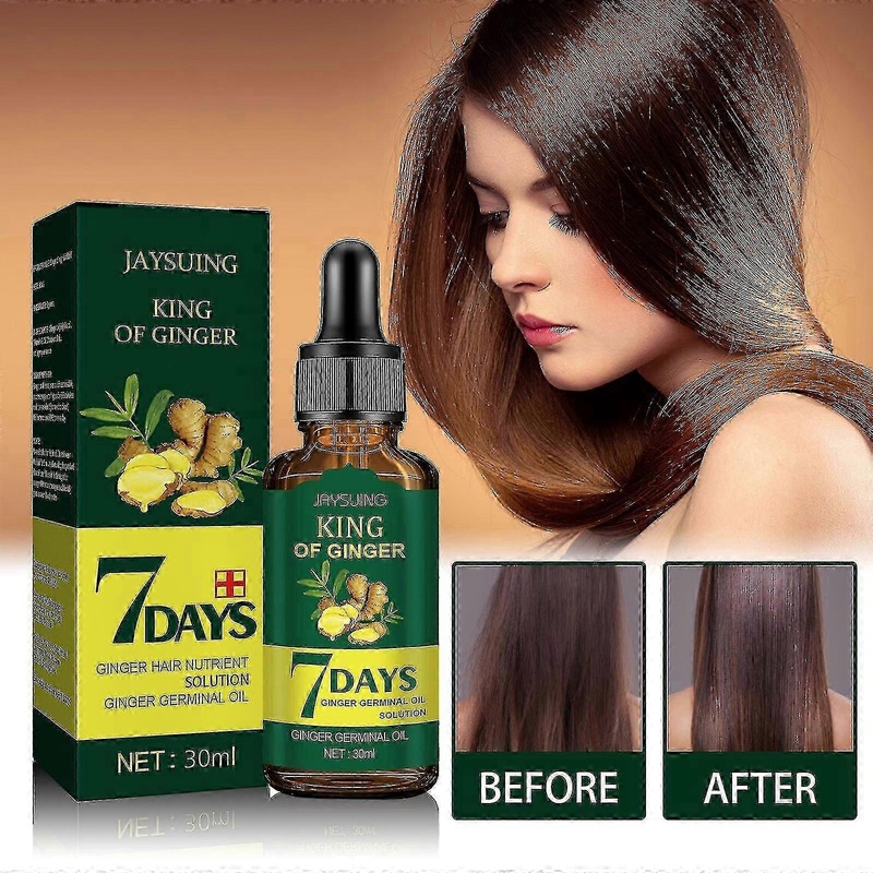 Jaysuing Ginger Hair Care Essential Oil Refreshing and Nourishing Scalp Hair Follicle Nutrient Solution Strengthens Hair Hair Care