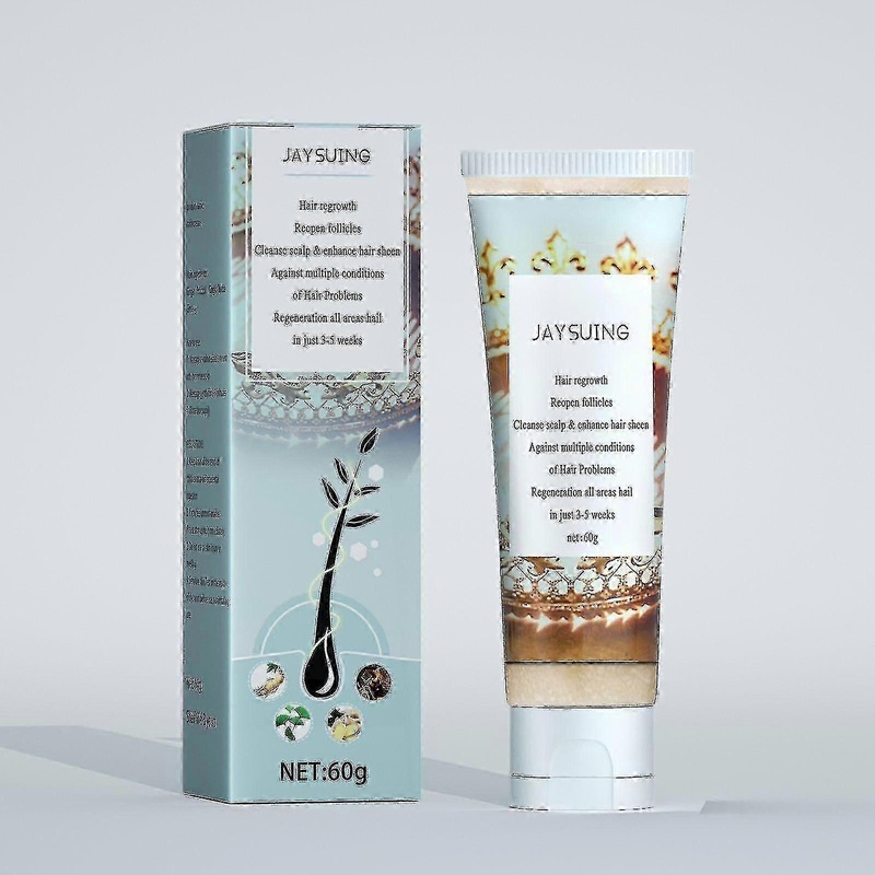 Jaysuing Herbal Growth Hair Scrub Scalp Growth Prevention Hair Loss Conditi –