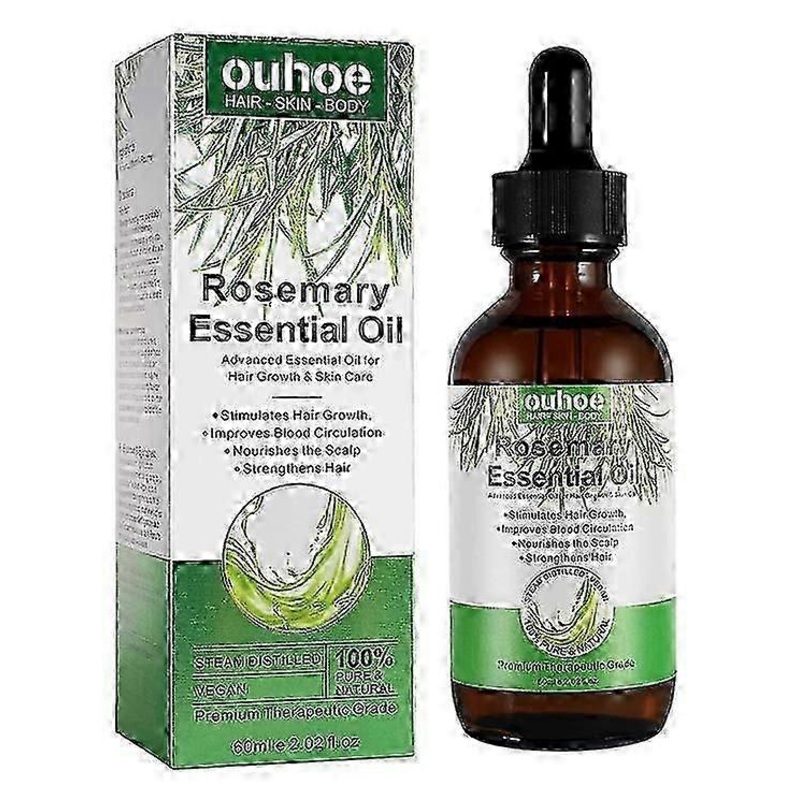 OUHOE Rosemary Hair Dense Essential Oil, Prevent Hair Breakage And Hair Loss Strong, Strong And Soli