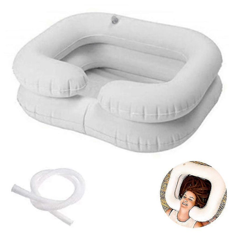 1 Pcs Inflatable Shampoo Basin For Bedside