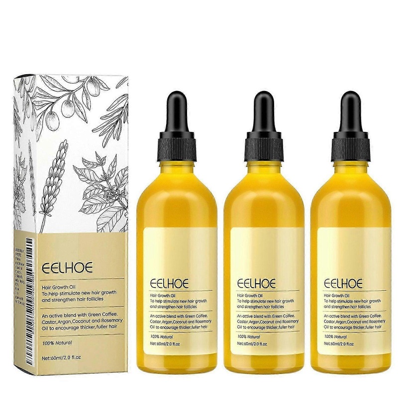 3x Hair Regrowth Serum Natural Hair Growth Treatment | With Rosemary Essential Oil NEW