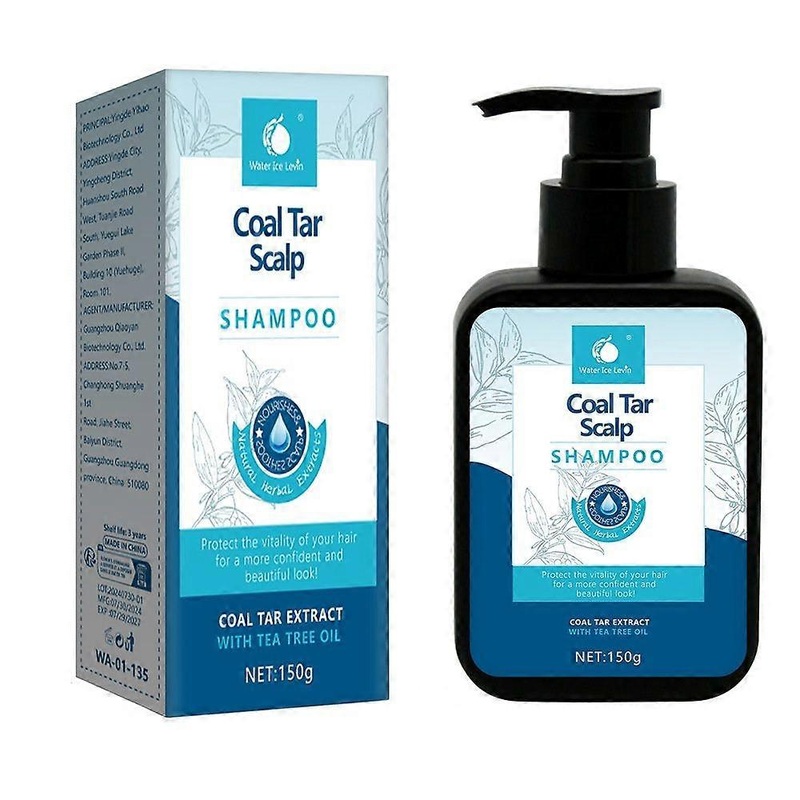 Coal Tar Scalp Shampoo Antidandruff Shampoo, Coal Tar Extract Scalp Relief Shampoo for Seborrheic Dermatitis, Soothes Itchy Scalp, Hydrates Hair