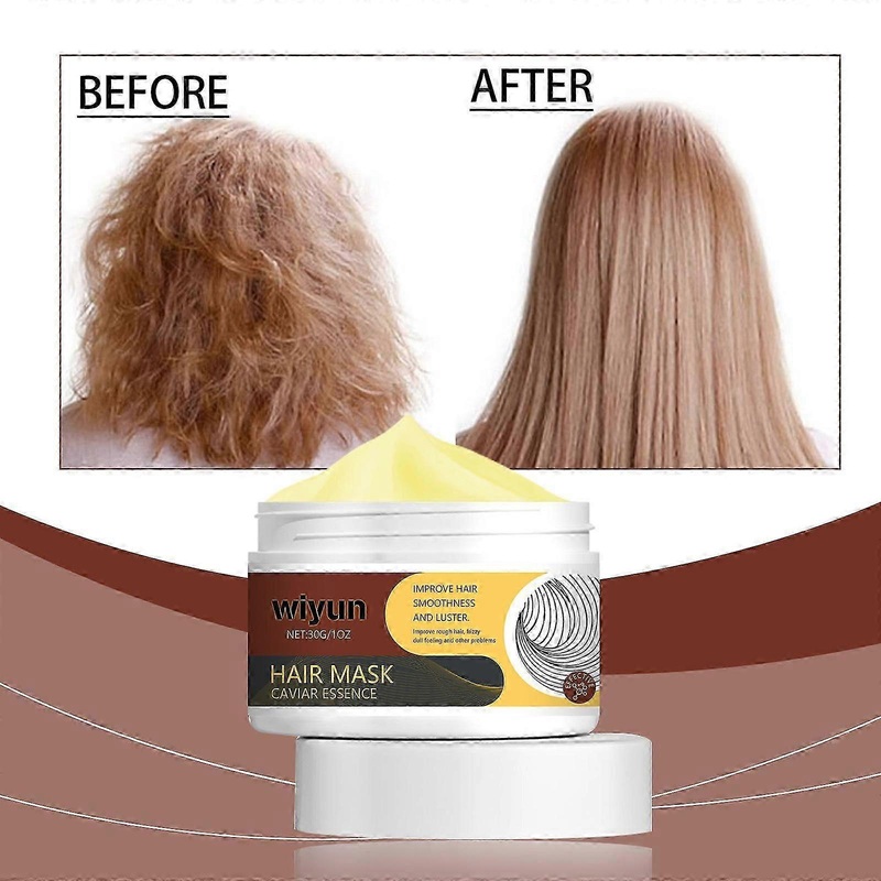 Collagen Hair Mask, Collagen Hair Mask for Dry Damaged Hair Deep Repair Conditioning Treatment With Caviar Essence Extract for All Hair Types