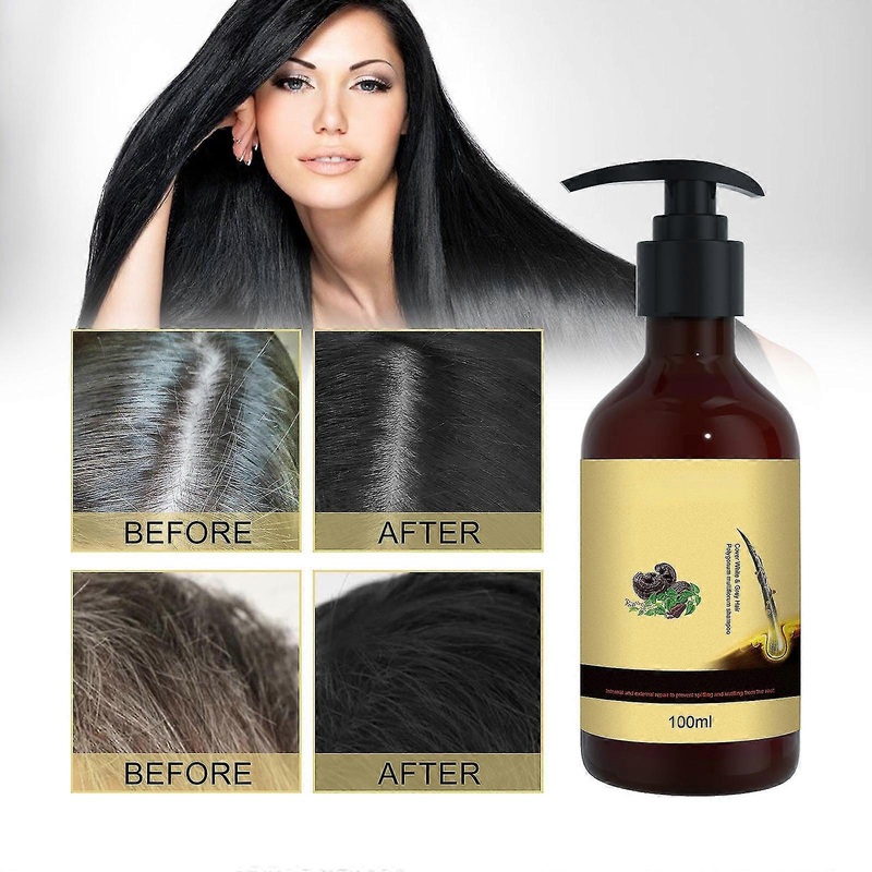 Polygonum Multiflorum Shampoo, Natural Hair Darkening Shampoo, Polygonum Multiflorum Hair Shampoo Oil Control