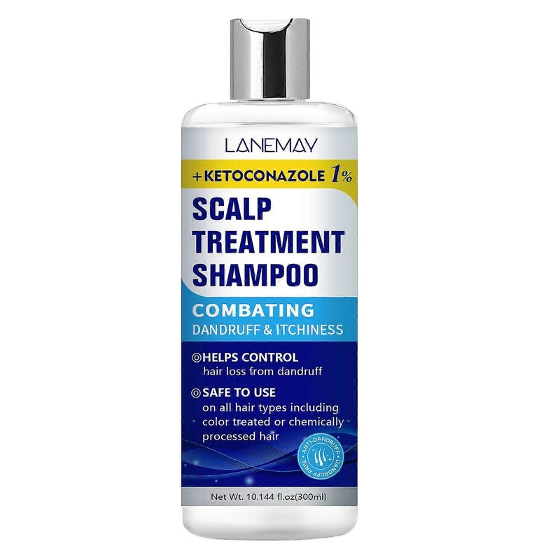 Scalp Treatment Shampoo, 1% Ketoconazole Formula Scalp Treatment – Itchy Scalp Relief,Combat dandruff and itchiness, reduce hair loss
