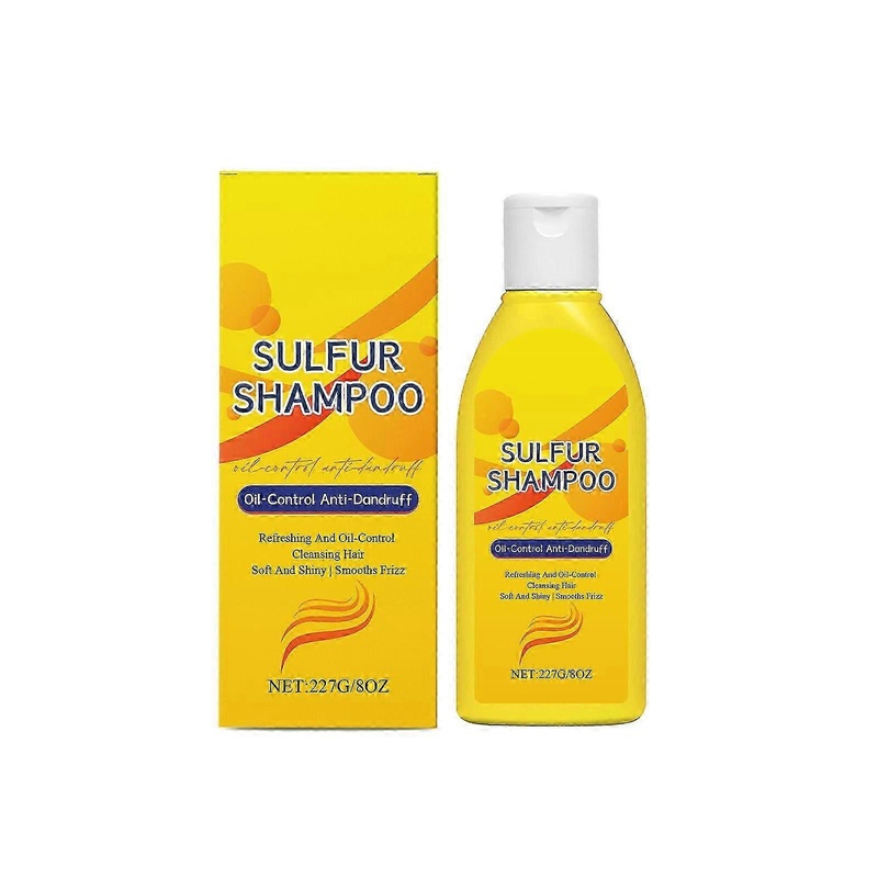 Sulfur Shampoo Oil-control Shampoo Cleanses And Improves Itchy And Frizzy Hair 227g
