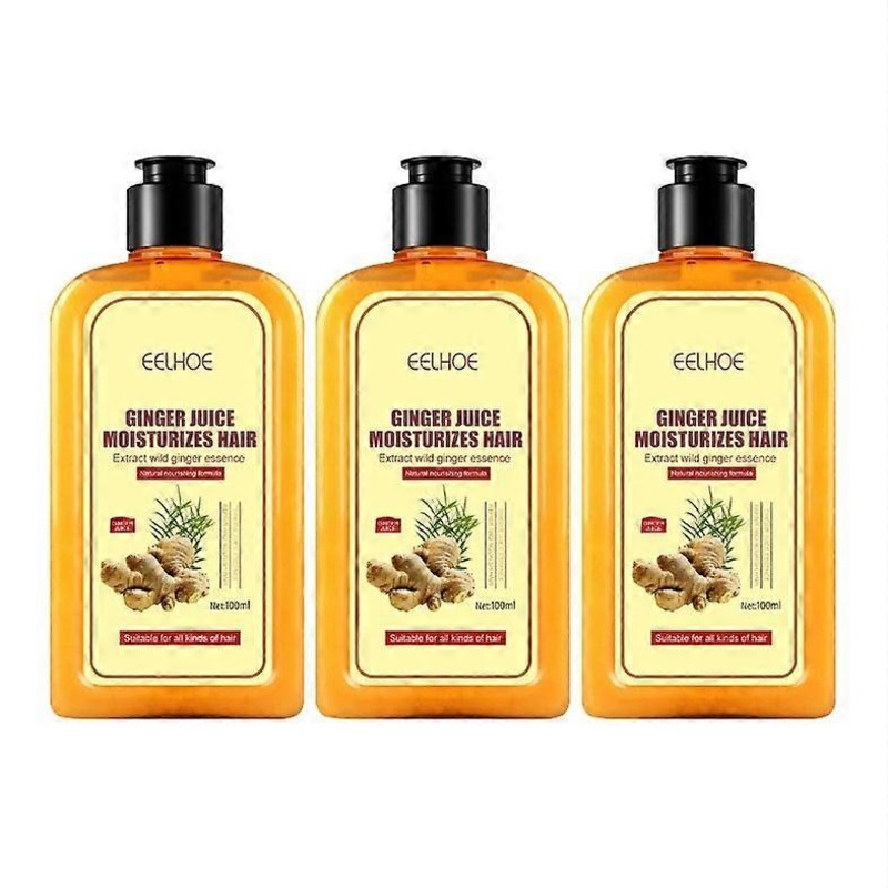 1/2/3PCS Ginger Hair Regrowth Shampoo,ginger Shampoo,hair Regrowth Shampoo For Women Men, Strengthen Hair 100ml