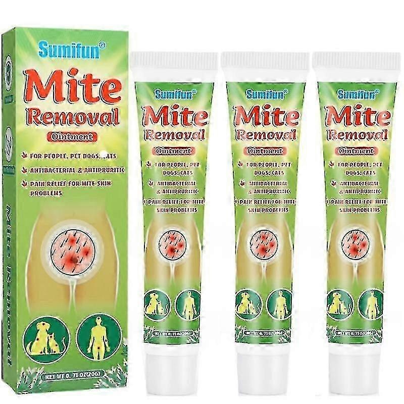 1-3pcs New Mite Removal Ointment Anti-itching Scabies Kill Head Lice Skin Care Natural