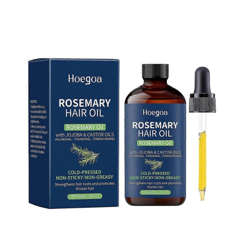 100% Pure Rosemary Oil For Hair GrowthHair strengthening TreatmentNourishing & Volumizing With Jojoba Oil & Castor Oil