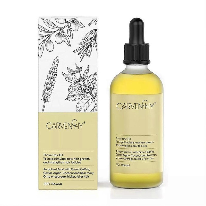 2024 New 60ml Carvenchy Natural Hair Growth Oil, Veganic Natural Hair Growth Oil Nourishing Scalp