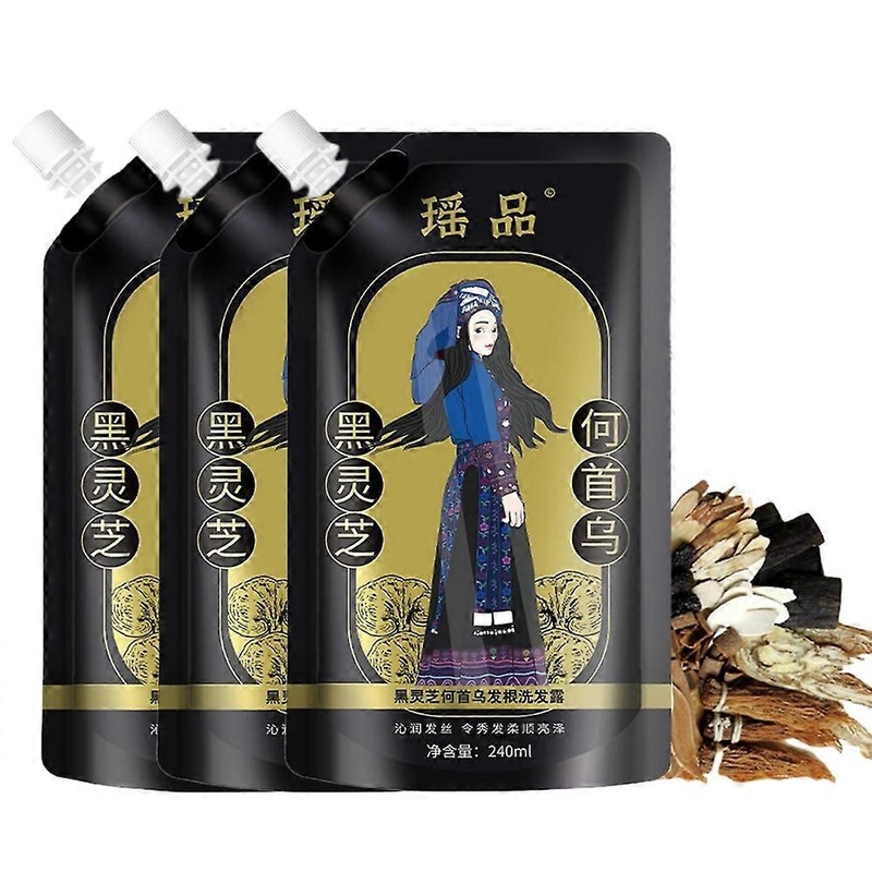 3pcs Ginseng  Plant Extract Anti-Hair Loss Hair Shampoo For Oil Control Hair Growth