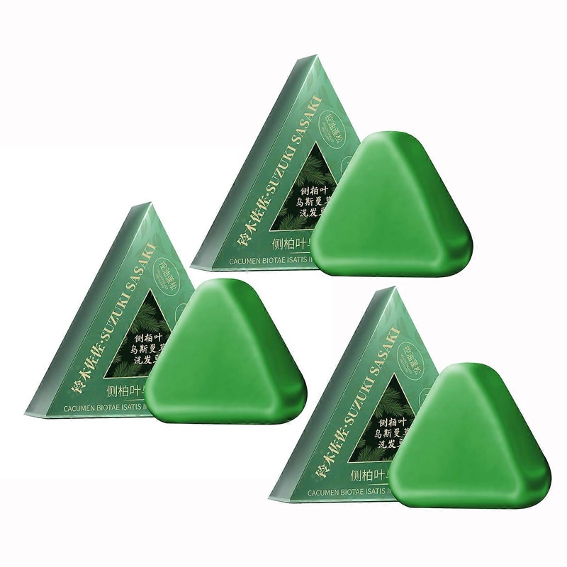 Platycladus Orientalis anti-hair loss shampoo bar, Natural Plant Extracts for Gentle Hair Scalp Care, Natural Beauty Regimen
