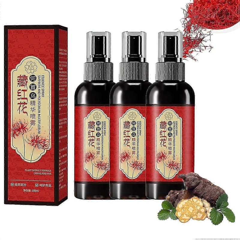 Saffron Hair Essence Spray for Strengthening Roots – Anti-Frizz & Hair Loss Prevention