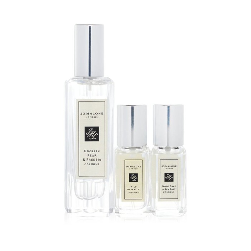 English Pear & Freesia Coffret: English Pear & Freesia 30ml + Wood Sage & Sea Salt 9ml + Wild Bluebell 9ml Size: 3pcs Weight: 0.37KG