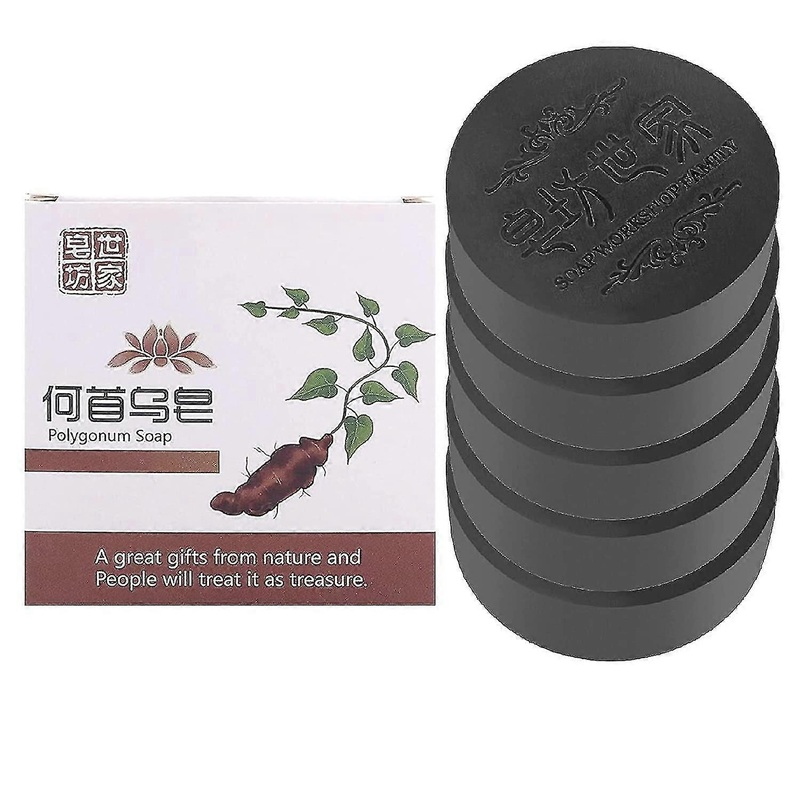 Polygonum Soap Hair Growth, Black Thick Hair Fallopia Multiflora Shampoo Bar Polygonum Shampoo Soap, Polygonum Extract Shampoo Deeply Cleanses The H