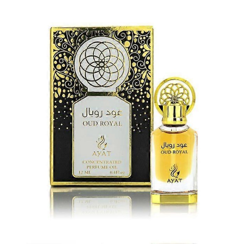 “Fragrant Oil – Ayat Perfumes – Oud Royal – 12 ml – Amber, Vetiver, Oud”