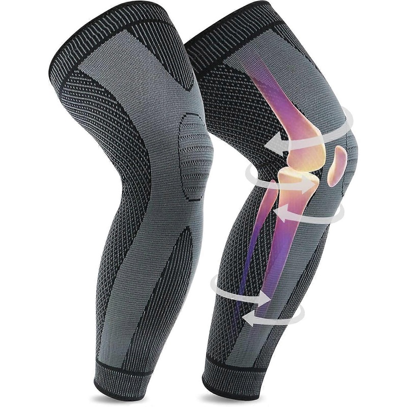 (M) Genouillre de sport tendue, genouillre de compression lastique respirante et antidrapante pour le sport, la course  pied, les dchirures du mnisque