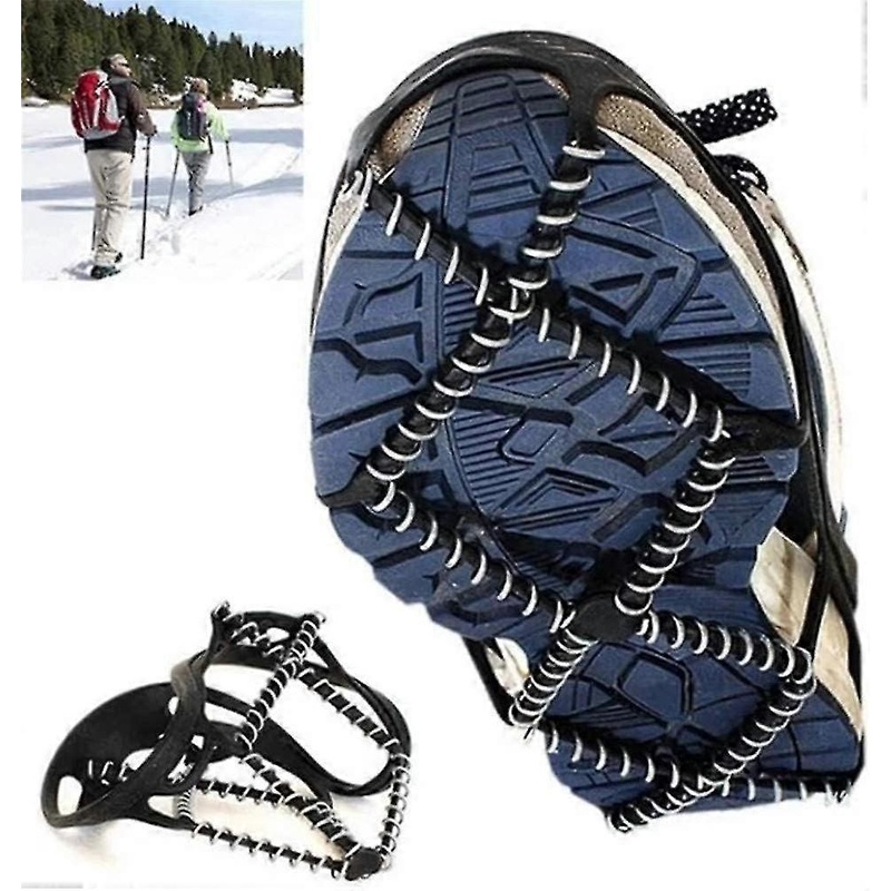 1 Paire De Crampons Antidrapants Universels Antidrapants Pour Chaussures De Neige  (convient Aux Tailles 35-43)- Dispositif De Traction Pour Randonne