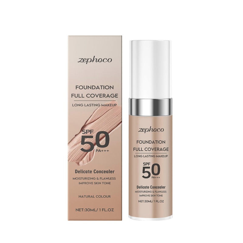 zephoco Flawless Warm Foundation Natural color lasting and moisturizing not easy to remove makeup moisturizing waterproof sweat-proof foundation