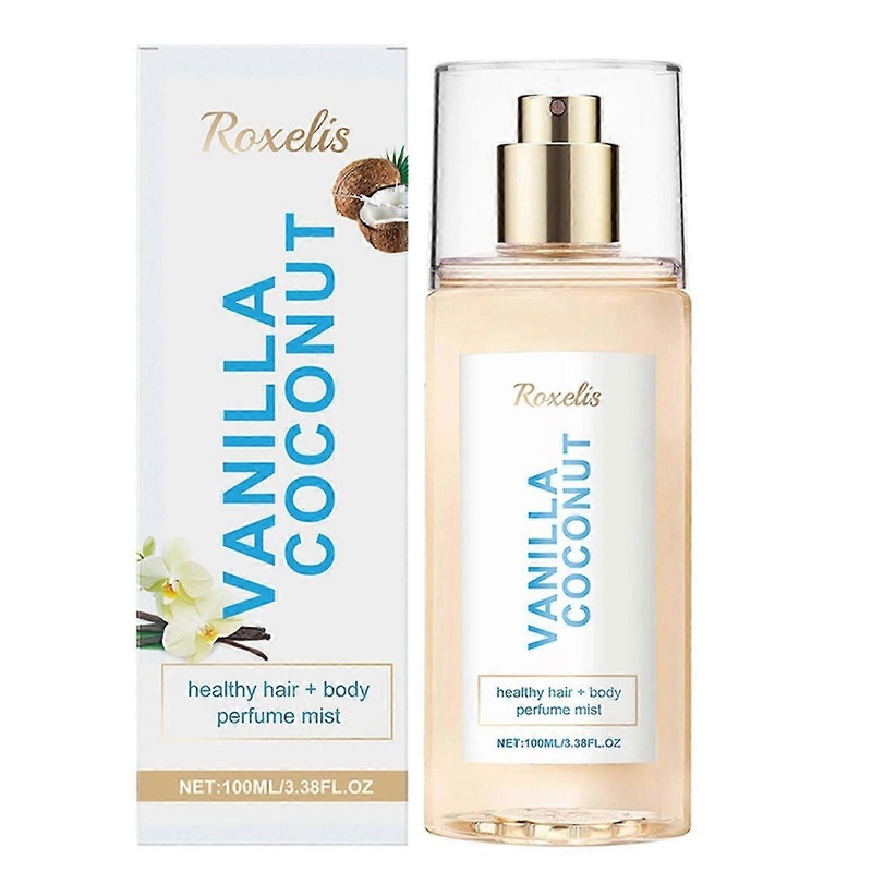 100ml Long-Lasting Vanilla Coconuts Body Mist – Portable & Refreshing Scent for Women, Perfect for Daily Use, Beach, or Date Night