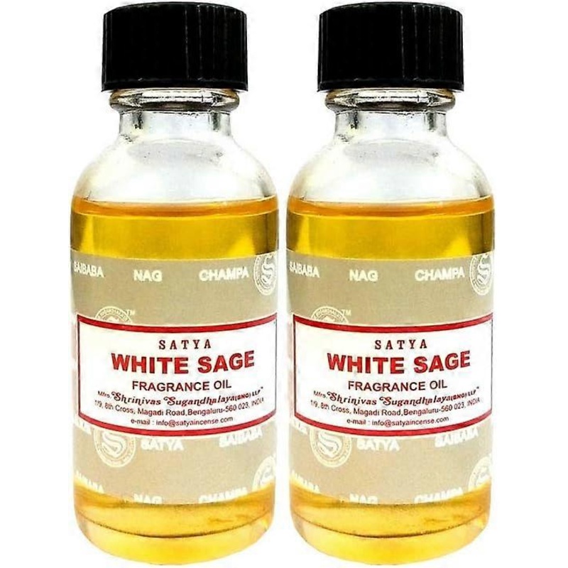 (2-Pack) Satya White Sage Fragrance Oil 30 Ml