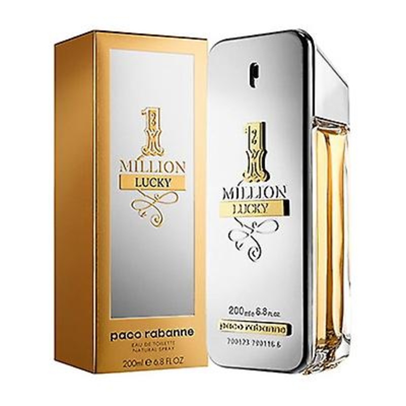 1 Million Lucky by Paco Rabanne for Men 6.8oz Eau De Toilette Spray