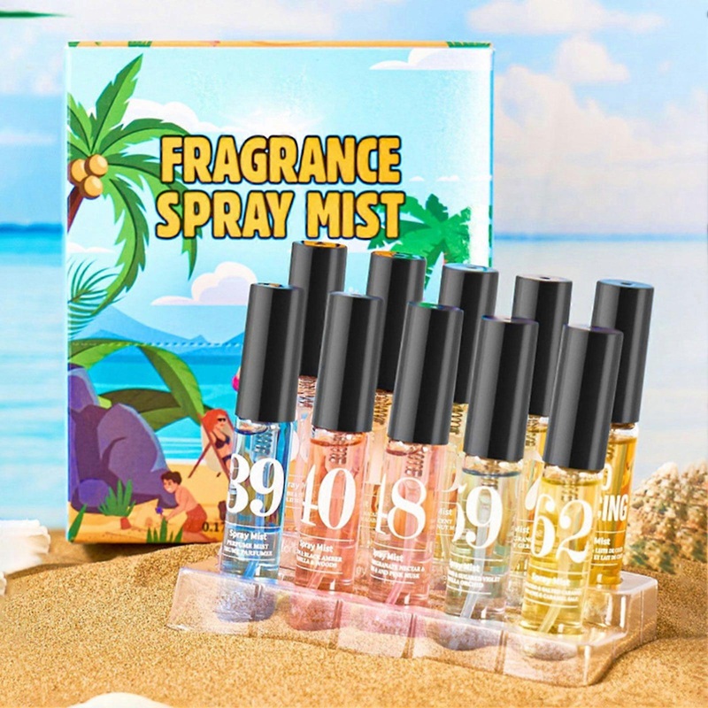 10-Piece Fragrance Mist Collection – Long-Lasting Perfume Set for Daily Mood-Boosting Scent Variety